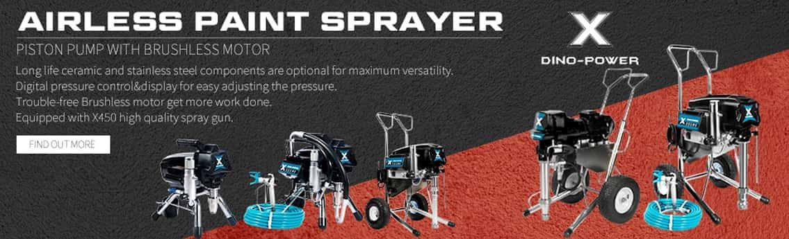 airless paint sprayer piston pump