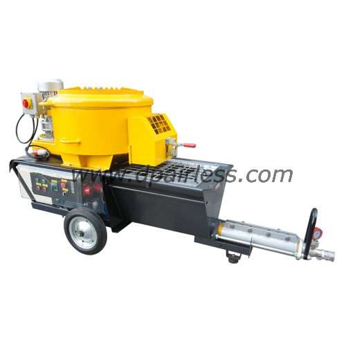 fireproofing spraying machine with mixer and compressor