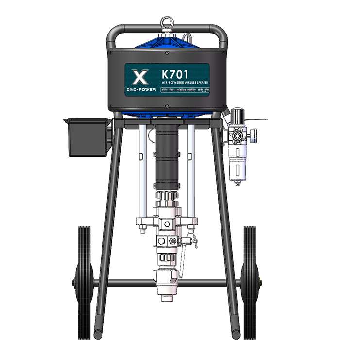 K701 Airless paint sprayer for waterproofing fireproofing coatings 70:1 500bar pneumatic airless pump sprayer